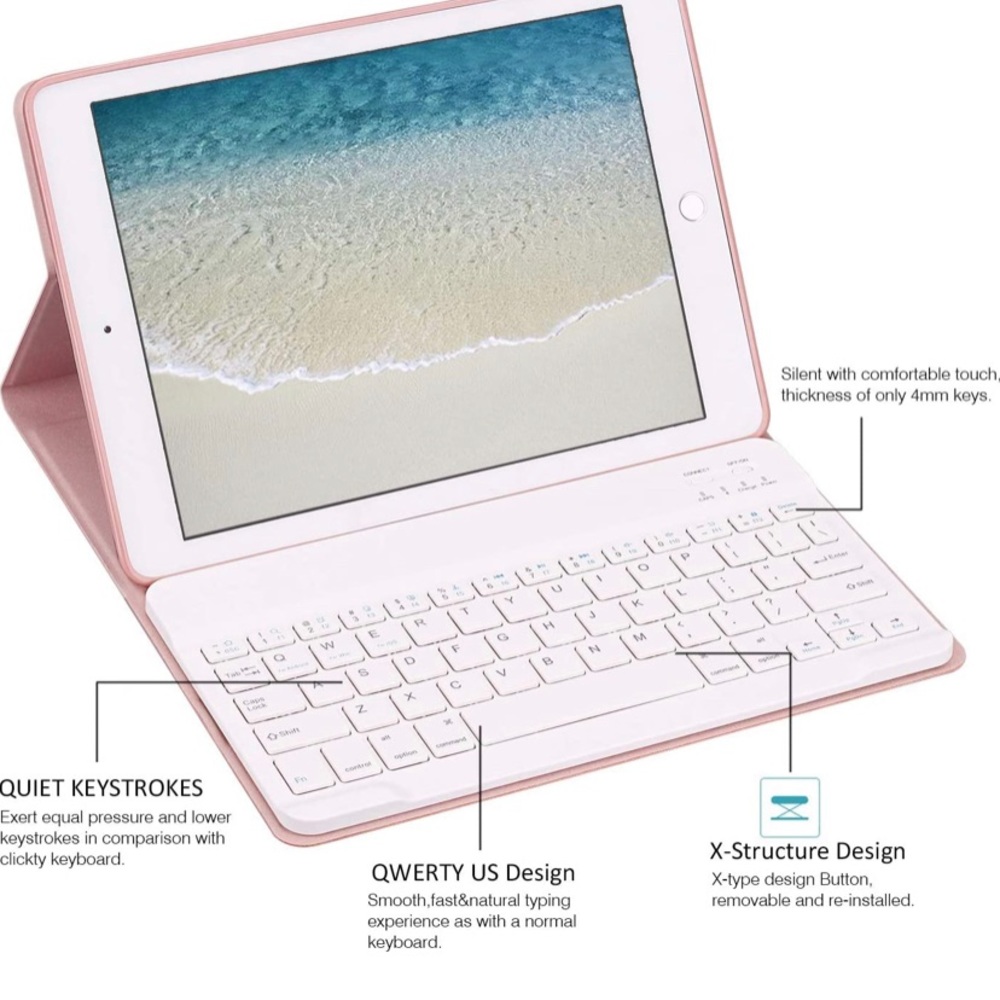 NWT Keyboard Bluetooth w USB Charger